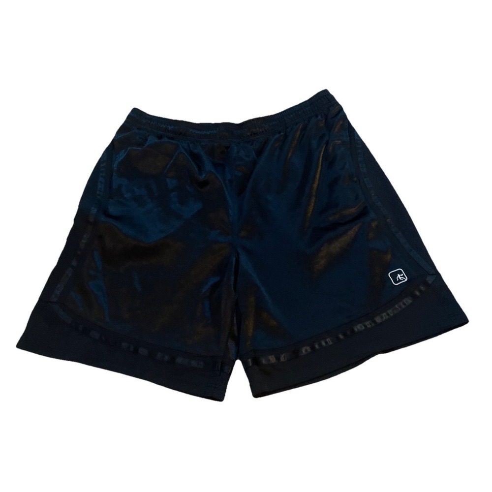 AND1 Shorts‎ Men's 3XL Black Athletic Baggy Satin Hip Hop Basketball Y2K